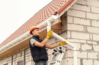 Pose et remplacement de gouttières à Ville-en-Selve